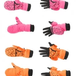 DSG Flip Top Mitten 3.0 With Glove Liner - Blaze Orange Or Blaze Pink