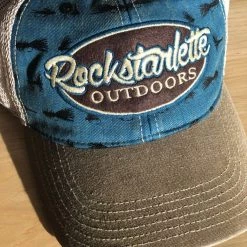 Ice Strong Outdoors Fly Fishing Rockstarlette Outdoors Logo Mesh Back Hat
