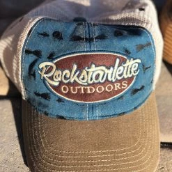 Ice Strong Outdoors Fly Fishing Rockstarlette Outdoors Logo Mesh Back Hat