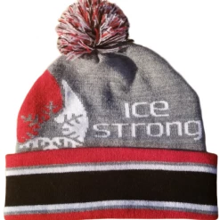 Ice Strong Outdoors Gray Pom Beanie Fancy-Ladies Only!