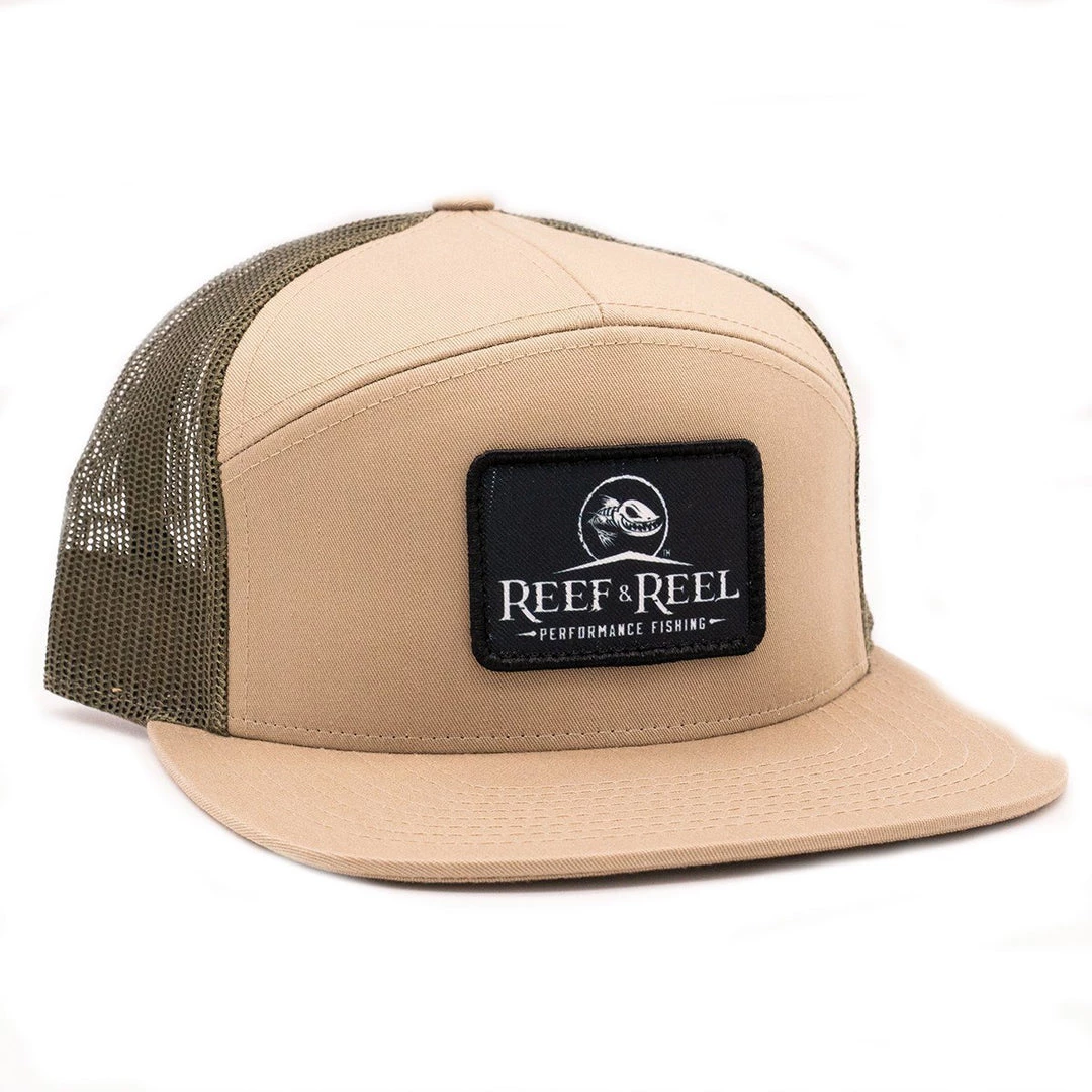 Reef & Reel 7 Panel Flat Bill Trucker Hat Fancy-Ladies Only! 3 Reef & Reel 7 Panel Flat Bill Trucker Hat Fancy-Ladies Only!