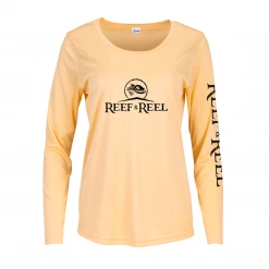 Fancy-Ladies Only! Reef & Reel Women's Logo Performance LS Shirt