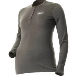 DSG Merino Wool Base Layer Shirt - Grey Fancy-Ladies Only!