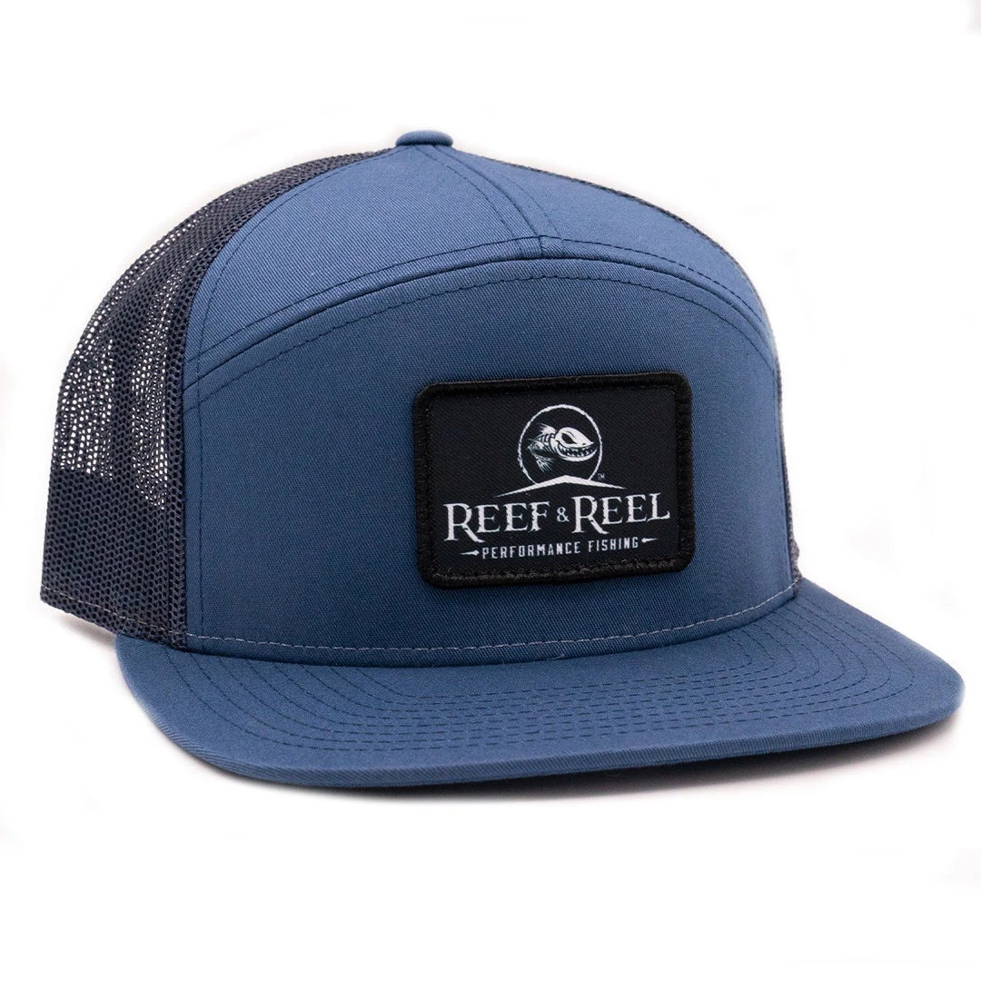 Reef & Reel 7 Panel Flat Bill Trucker Hat Fancy-Ladies Only! 5 Reef & Reel 7 Panel Flat Bill Trucker Hat Fancy-Ladies Only!