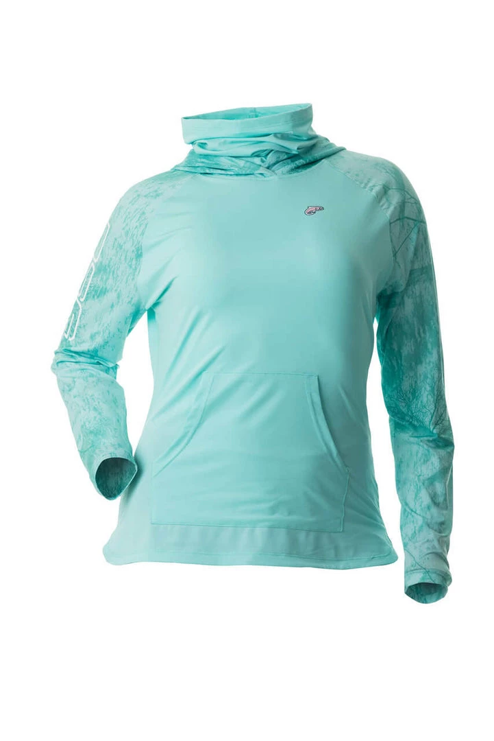 DSG Nora Realtree Fishing® Pattern Hooded Fishing Shirt - UPF 50+ - Salmon, Navy Or Aqua 10 DSG Nora Realtree Fishing® Pattern Hooded Fishing Shirt - UPF 50+ - Salmon, Navy Or Aqua