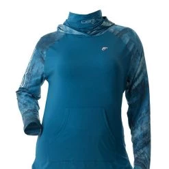 DSG Nora Realtree Fishing® Pattern Hooded Fishing Shirt - UPF 50+ - Salmon, Navy Or Aqua 28 DSG Nora Realtree Fishing® Pattern Hooded Fishing Shirt - UPF 50+ - Salmon, Navy Or Aqua