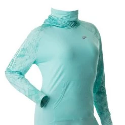 DSG Nora Realtree Fishing® Pattern Hooded Fishing Shirt - UPF 50+ - Salmon, Navy Or Aqua 34 DSG Nora Realtree Fishing® Pattern Hooded Fishing Shirt - UPF 50+ - Salmon, Navy Or Aqua