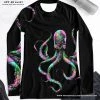 Rockstarlette Octopus UPF 40, Sun Shirt/Rash Guard, Black, Blue, Or Hot Pink Fancy-Ladies Only!