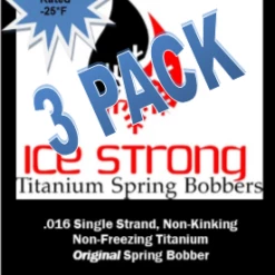 Ice Strong Titanium Spring Bobber 3-Pack ORIGINAL