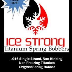 Ice Strong Outdoors SUPER GLOW ORIGINAL Ice Strong Titanium Spring Bobber