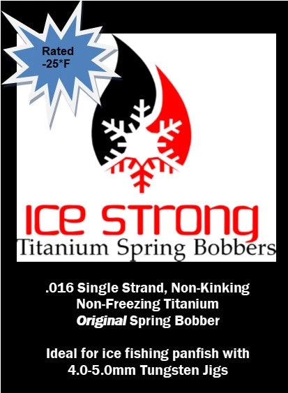 Ice Strong Outdoors SUPER GLOW ORIGINAL Ice Strong Titanium Spring Bobber 4 Ice Strong Outdoors SUPER GLOW ORIGINAL Ice Strong Titanium Spring Bobber