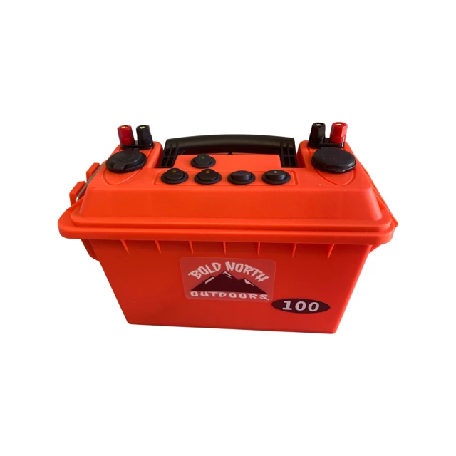 Ice Strong Outdoors Bold North Outdoors Power2Go100 Power Box - ORANGE! 3 Ice Strong Outdoors Bold North Outdoors Power2Go100 Power Box - ORANGE!