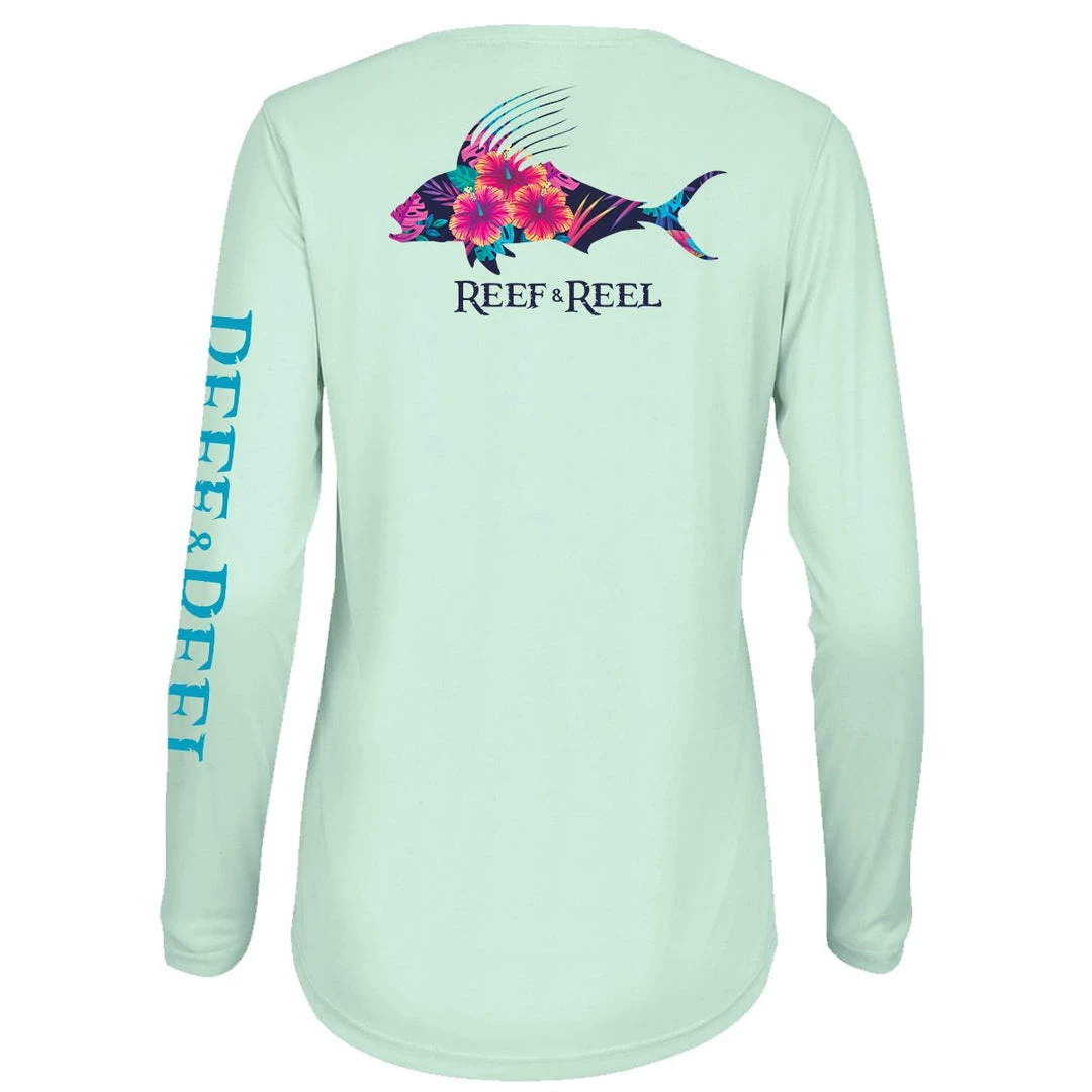 Reef & Reel Women's Roosterfish Performance LS Shirt Fancy-Ladies Only! 6 Reef & Reel Women's Roosterfish Performance LS Shirt Fancy-Ladies Only!