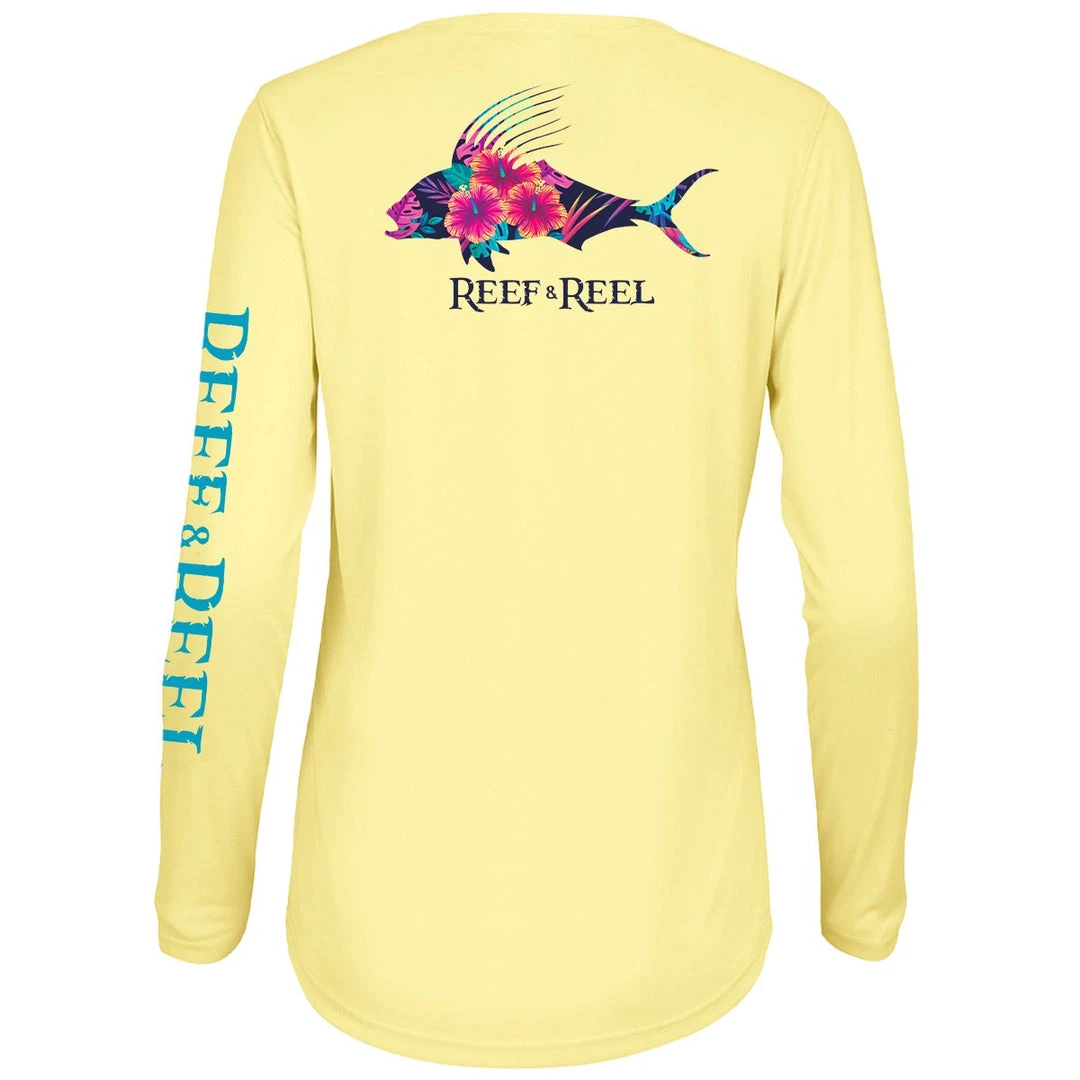 Reef & Reel Women's Roosterfish Performance LS Shirt Fancy-Ladies Only! 4 Reef & Reel Women's Roosterfish Performance LS Shirt Fancy-Ladies Only!