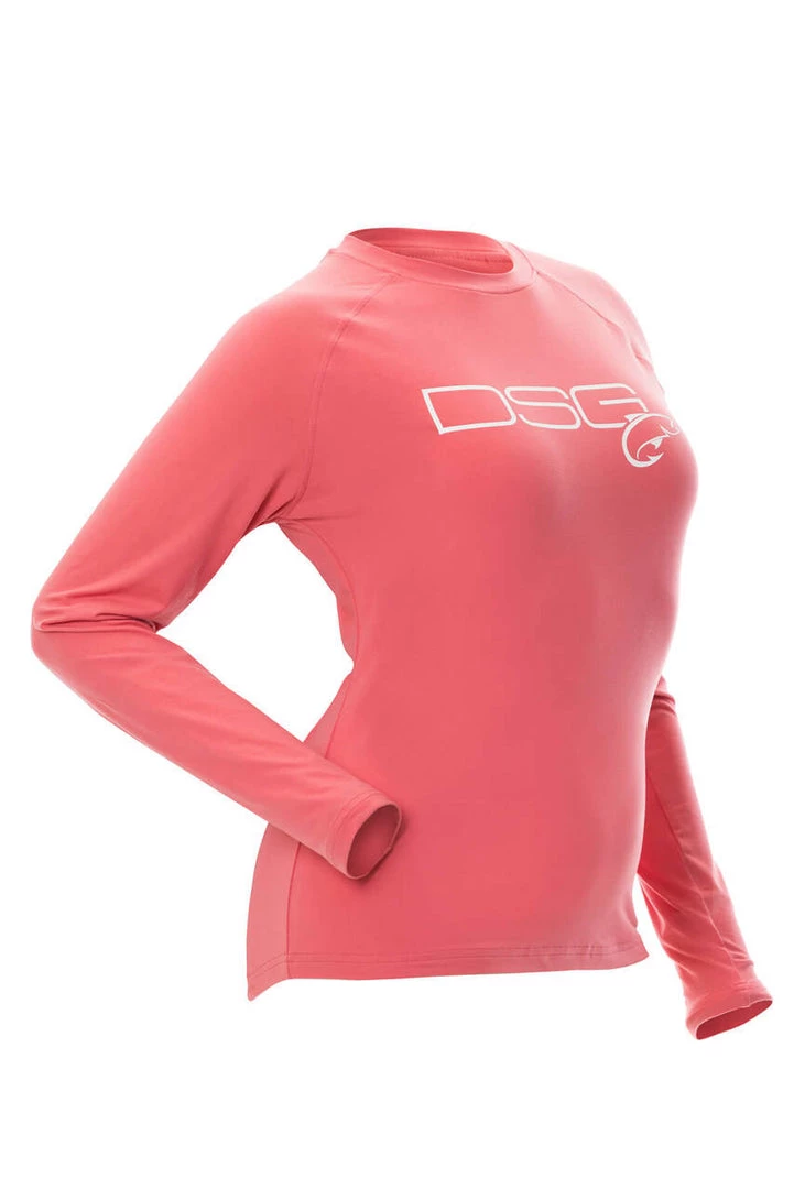 DSG Solid Shirt - UPF 50+ - Salmon, Aqua, Sea Blue, Rose Or Slate Fancy-Ladies Only! 21 DSG Solid Shirt - UPF 50+ - Salmon, Aqua, Sea Blue, Rose Or Slate Fancy-Ladies Only!