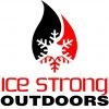 Ice Strong Outdoors 4"x 4" Square Sticker Swag