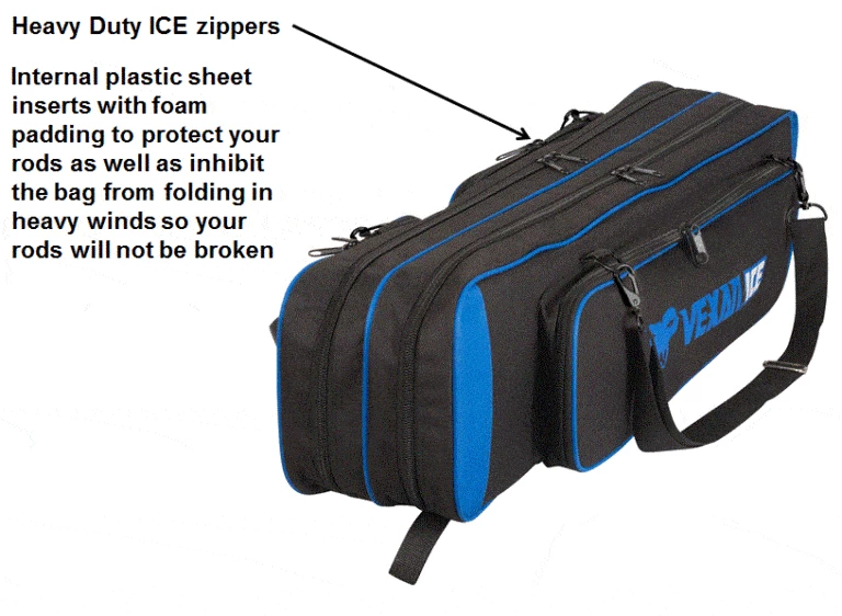 Ice Strong Outdoors Vexan ICE Soft-Sided 36.5” Rod Tackle Bag 7 Ice Strong Outdoors Vexan ICE Soft-Sided 36.5” Rod Tackle Bag