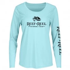 Reef & Reel Women's Floating Fish Big Logo Performance LS Shirt Fancy-Ladies Only! 28 Reef & Reel Women's Floating Fish Big Logo Performance LS Shirt Fancy-Ladies Only!