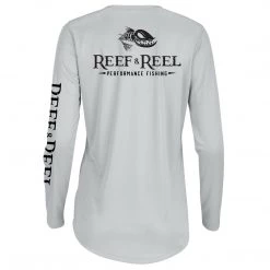 Reef & Reel Women's Floating Fish Back Women's Performance LS Shirt