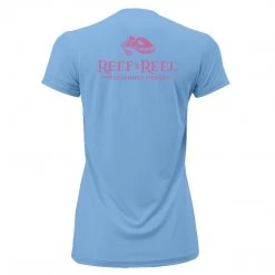 Fancy-Ladies Only! Reef & Reel Women's Floating Fish Back Performance SS Shirt