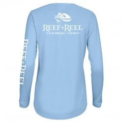Reef & Reel Women's Floating Fish Back Women's Performance LS Shirt