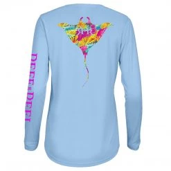 Reef & Reel Women's Manta Ray Performance LS Shirt Fancy-Ladies Only!