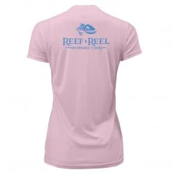 Fancy-Ladies Only! Reef & Reel Women's Floating Fish Back Performance SS Shirt