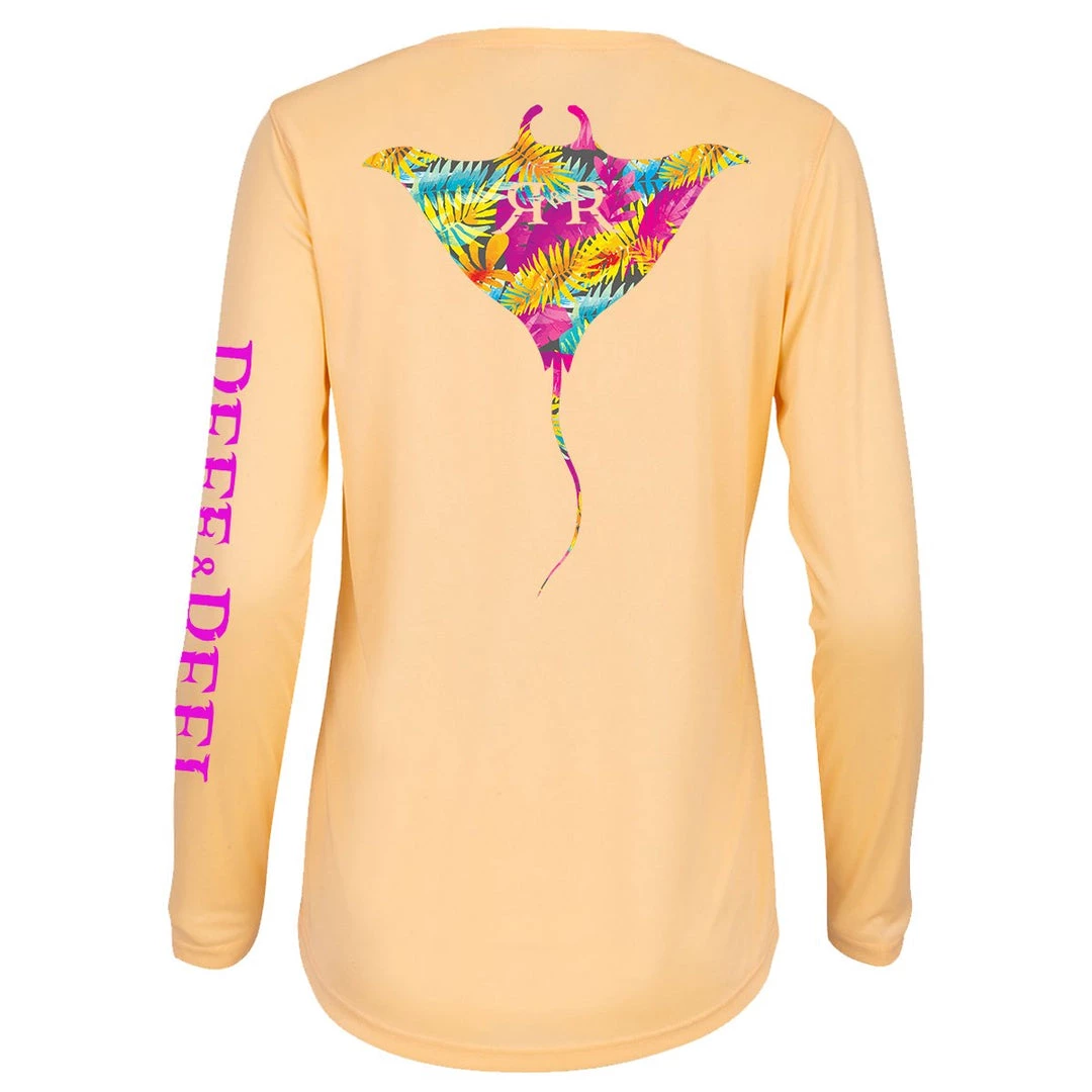 Reef & Reel Women's Manta Ray Performance LS Shirt Fancy-Ladies Only! 5 Reef & Reel Women's Manta Ray Performance LS Shirt Fancy-Ladies Only!